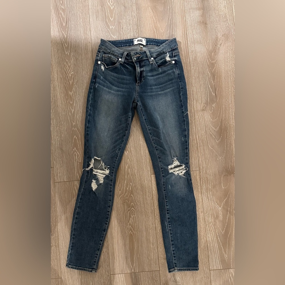 Paige distressed denim